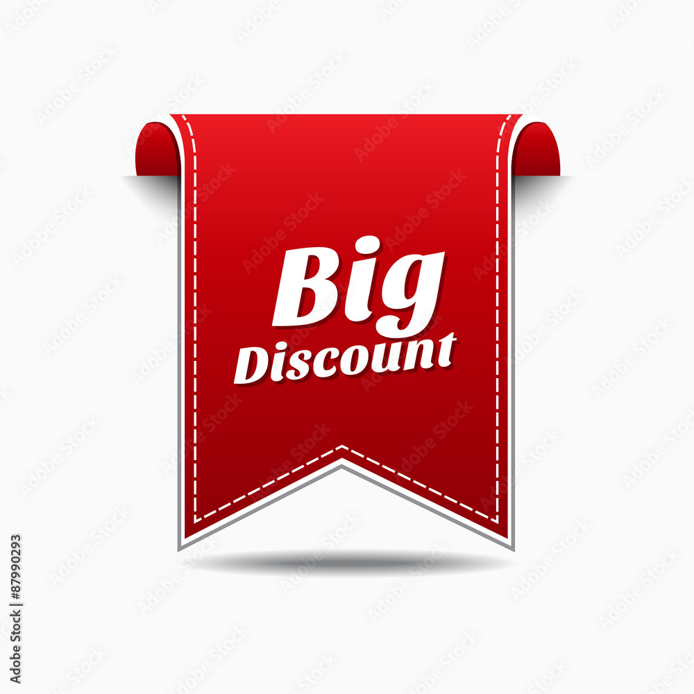 Fototapeta premium Big Discount Red Vector Icon Design