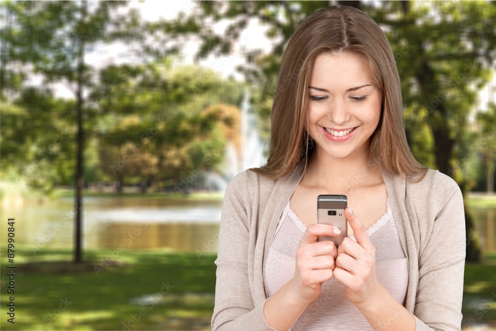 Mobile Phone, Text Messaging, Women.