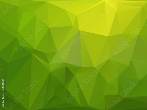green triangular background