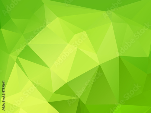 green triangular background