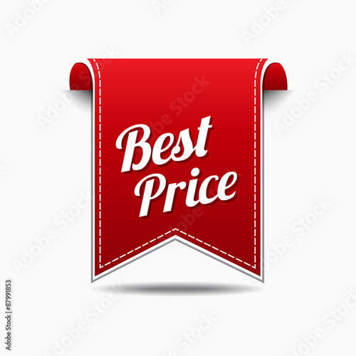 Best Price Red Vector Icon Design
