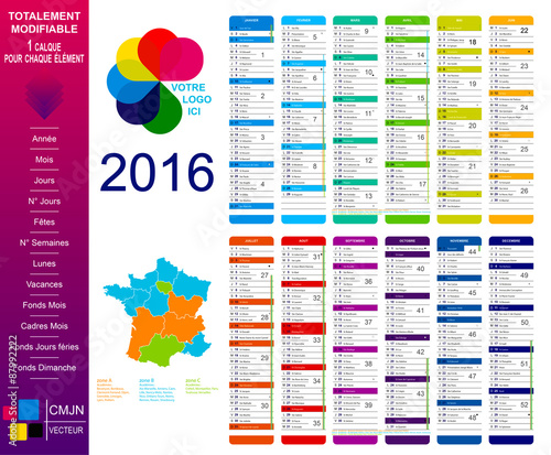 Calendrier 2016