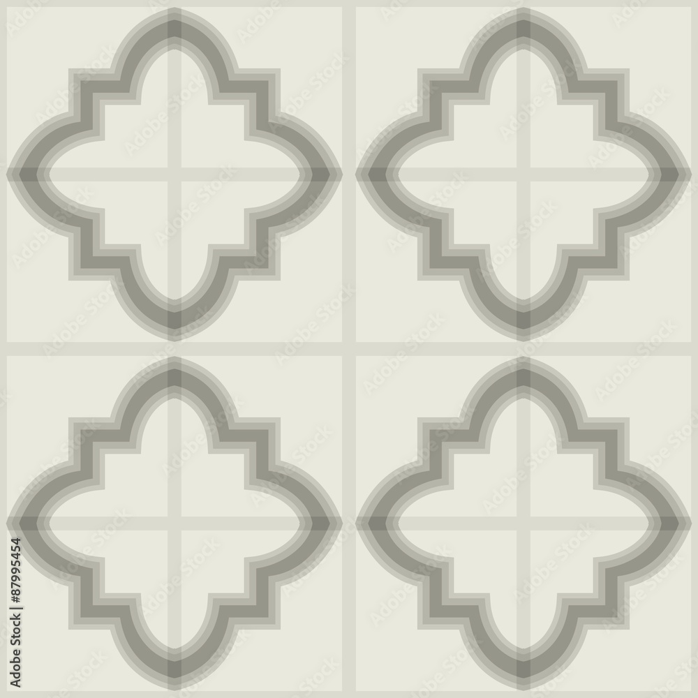Obraz premium Seamless pattern from colorful Moroccan tiles, ornaments. 