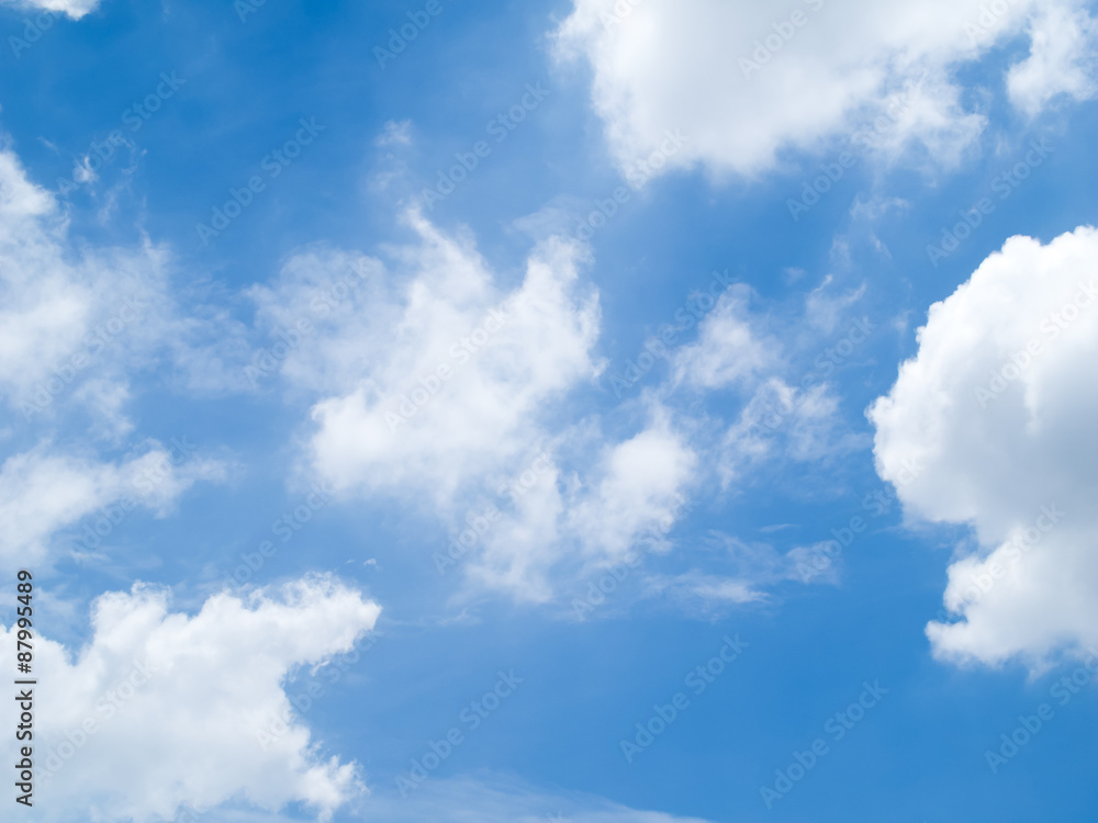 Obraz premium Cloud in blue sky