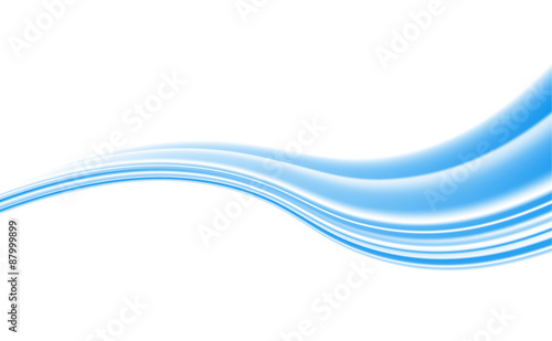 Vector white background of abstract waves