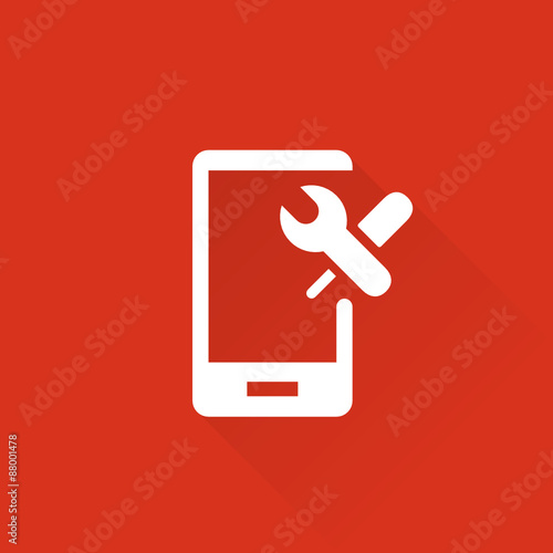 Flat Long Shadow Metro App