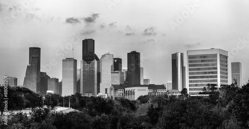 Houston in Black And White