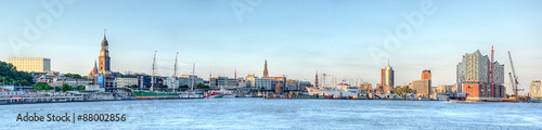 Hamburg Elbufer Panorama