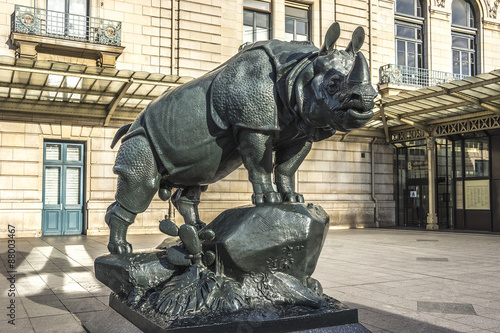 Sculpture near entrance to D'Orsay Museum. Paris, France.