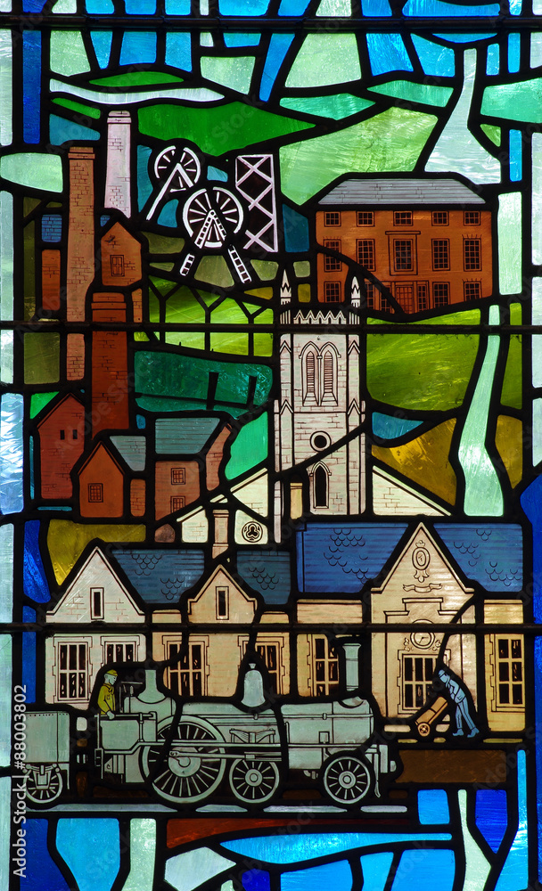 Industrial revolution in stained glass Industrial revolution in stained glass