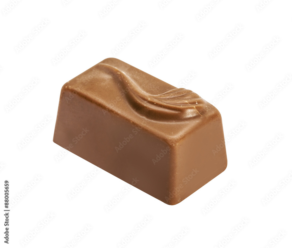 Chocolate candie from collection. Beautifully issued isolated on white background Chocolate candie from collection. Beautifully issued isolated on white background