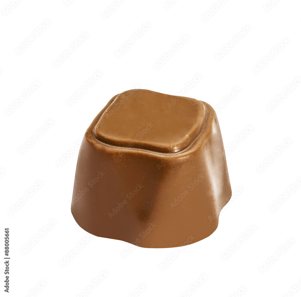 Chocolate candie from collection. Beautifully issued isolated on white background Chocolate candie from collection. Beautifully issued isolated on white background
