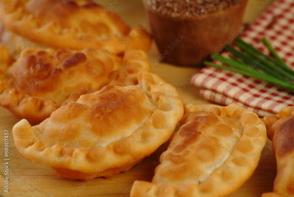 Empanaditas fritas de marisco Empanaditas fritas de marisco