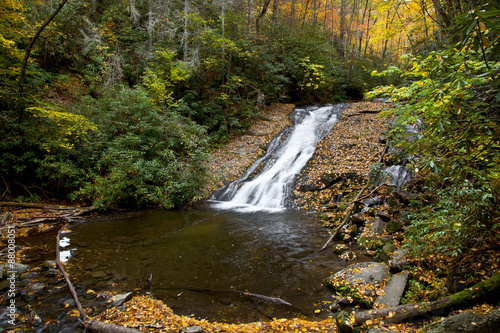 Indian Creek Falls in the Deep Creek Area near Bryson City  NC