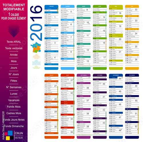 Calendrier 2016