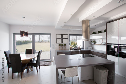 Kitchen with dining room