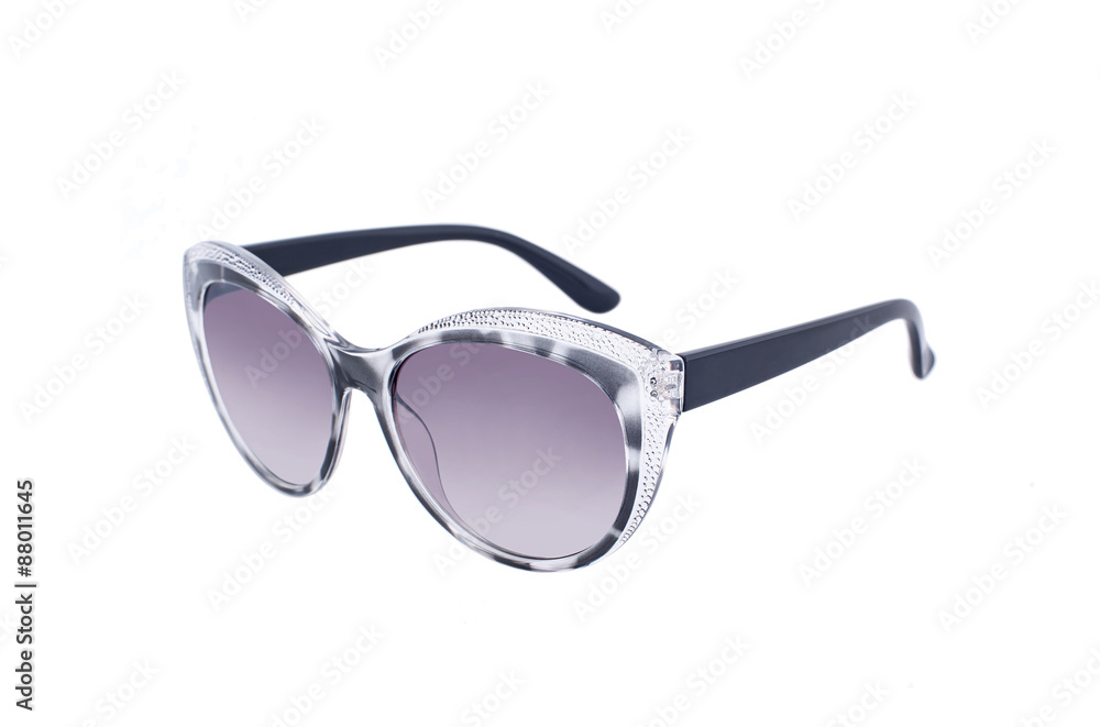Sunglasses isolated on white background /
Sunglasses on a white background with reflection and transparency Sunglasses isolated on white background /
Sunglasses on a white background with reflection and transparency