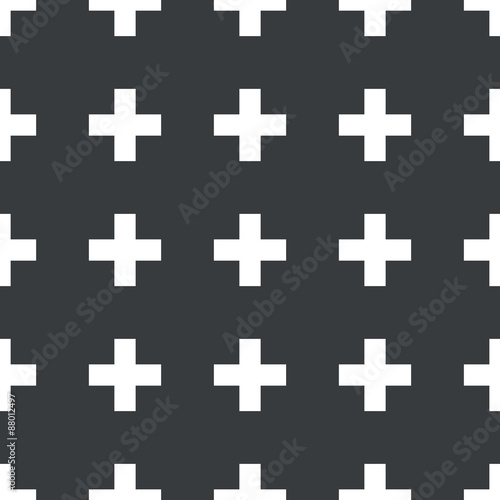 Straight black plus pattern