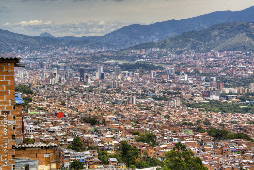 View over the city of Medellin, Colombia
