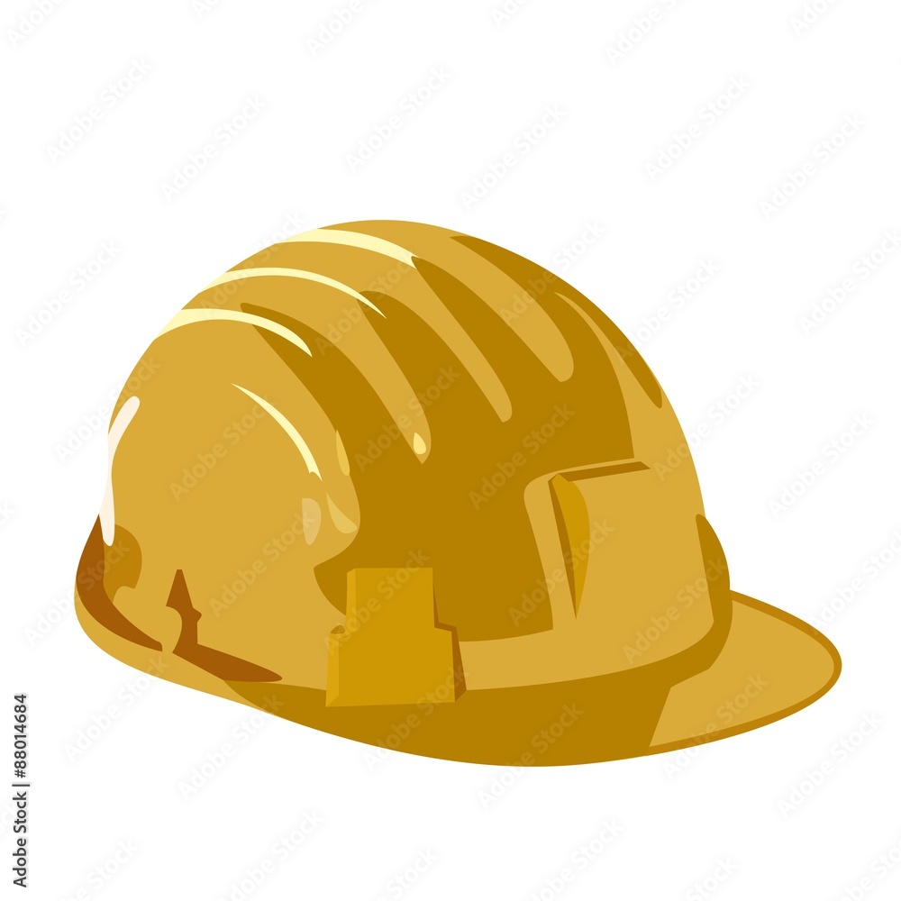 Fototapeta premium Helmet is isolated on white background