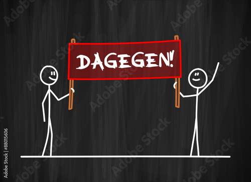 tafel mk banner hochhalten dagegen I