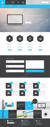 Website Template Design Vector Epsa 10