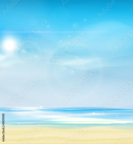 Summer Background, Vector Illustration.