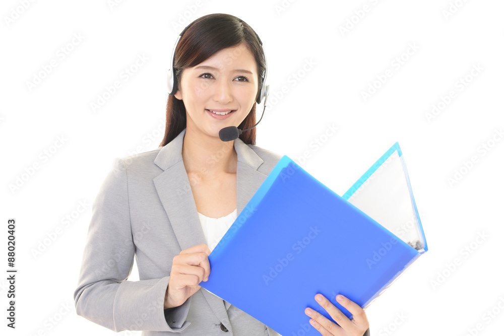 笑顔のオペレーター