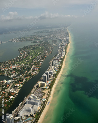 South Florida beaches aerial view © icholakov