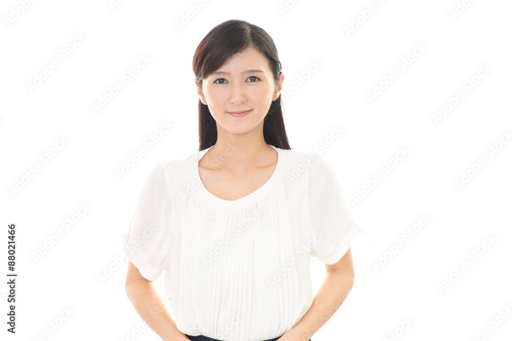 笑顔の女性 笑顔の女性