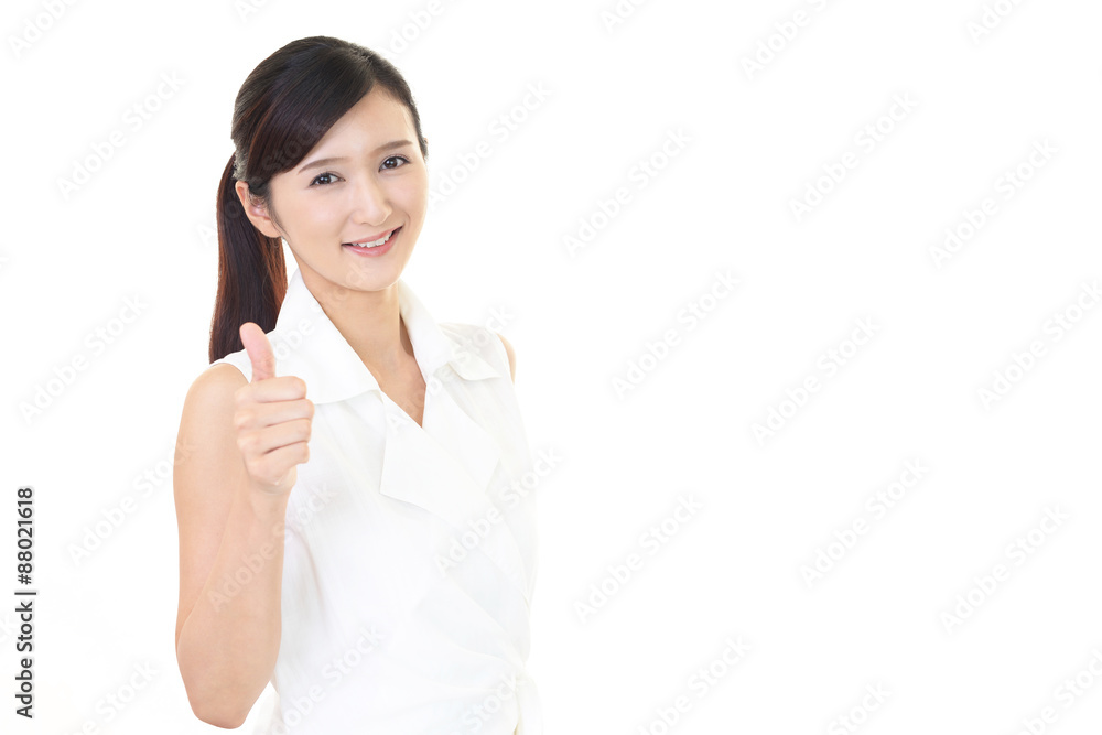 笑顔の女性 笑顔の女性