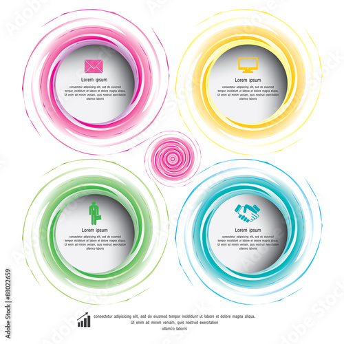 circle colorful Vector illustration. can be used for workflow