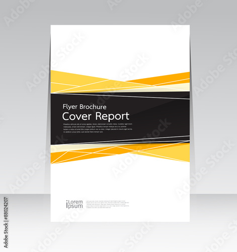 Cover Report abstract design background in A4 size