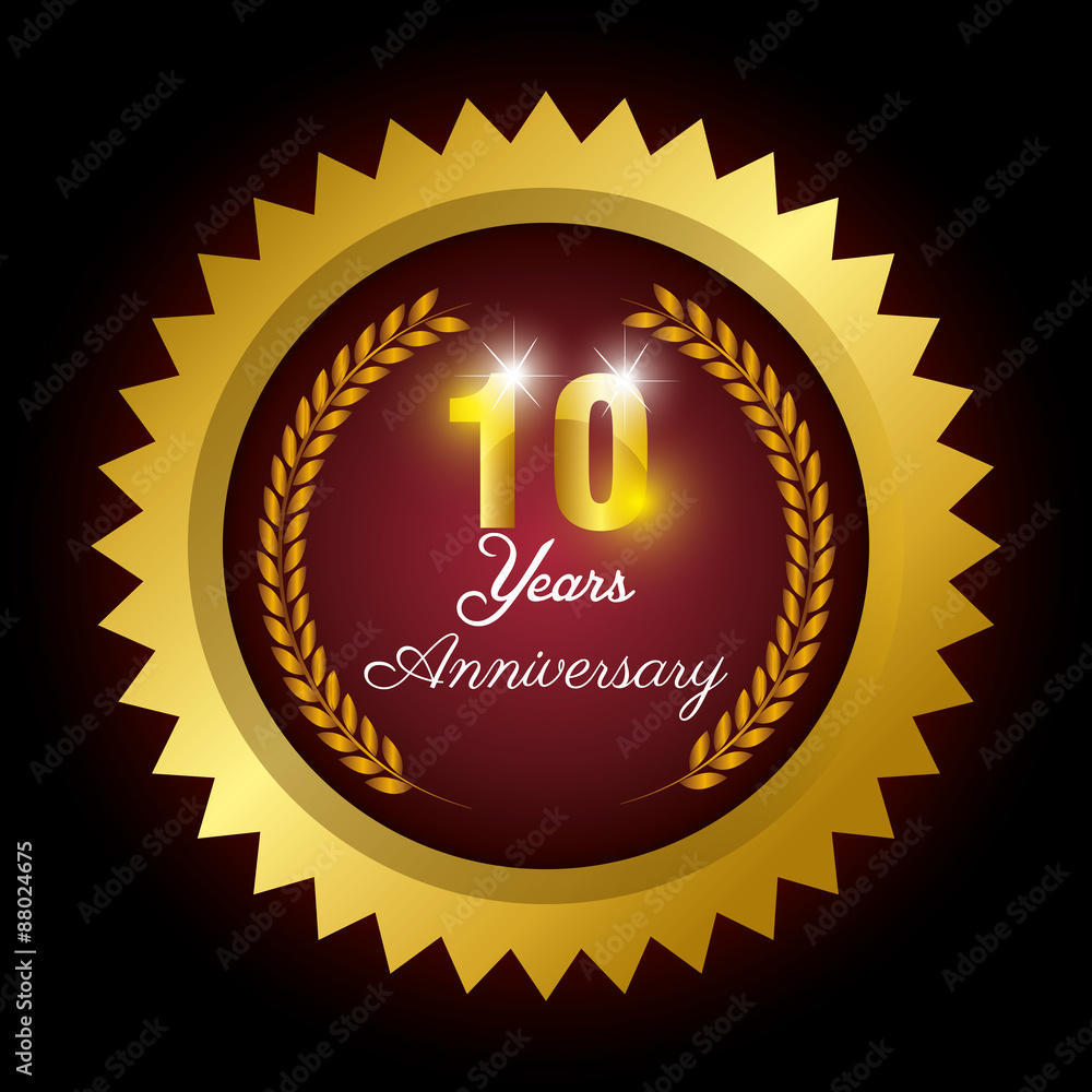 Naklejka premium Anniversary label design.