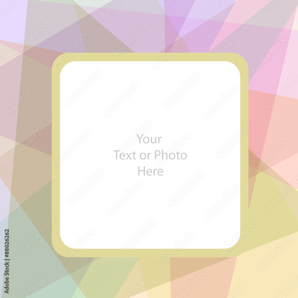 Colorful Abstract Vector Photo Frame