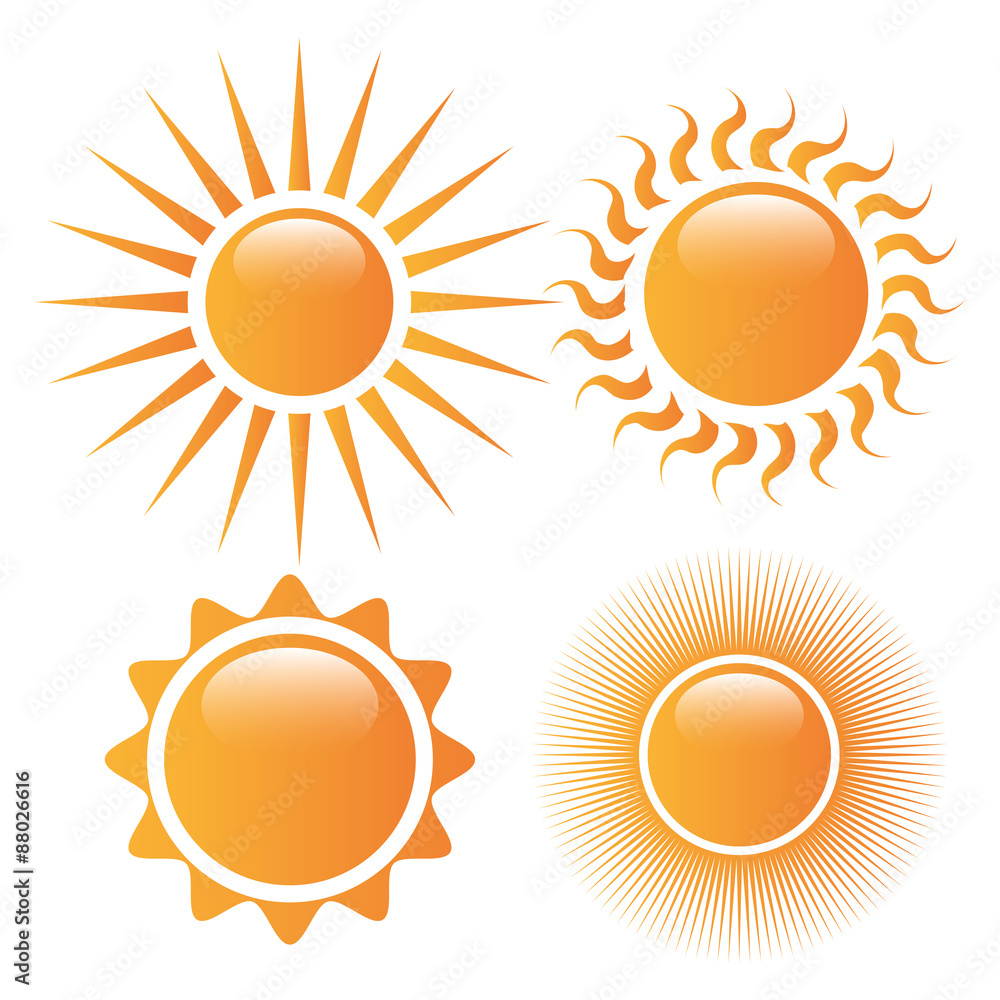 Fototapeta premium Sun and summer design.