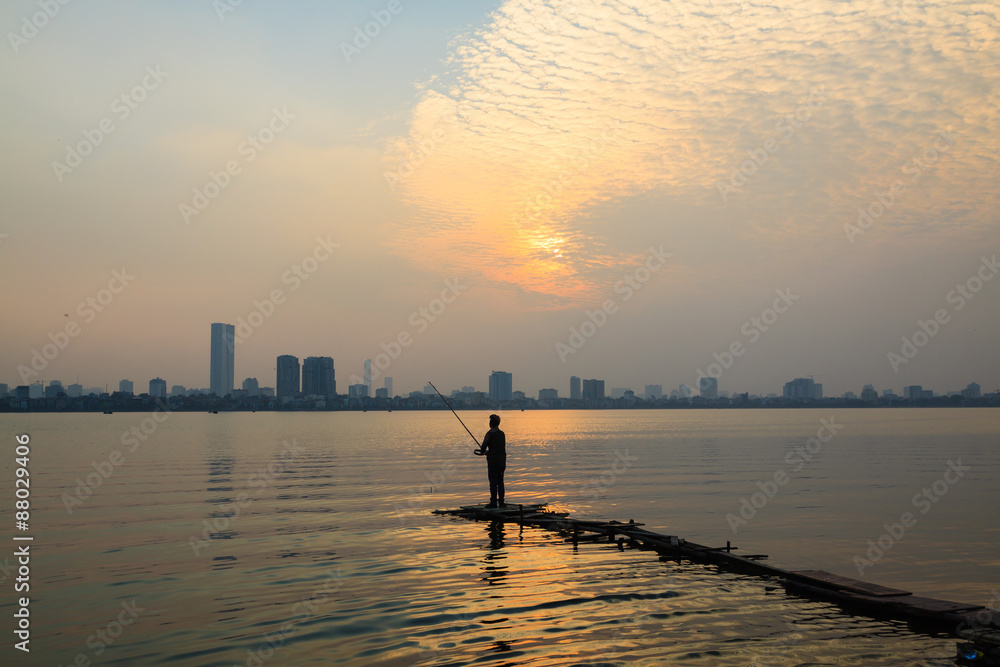 West lake in Hanoi, Vietnam