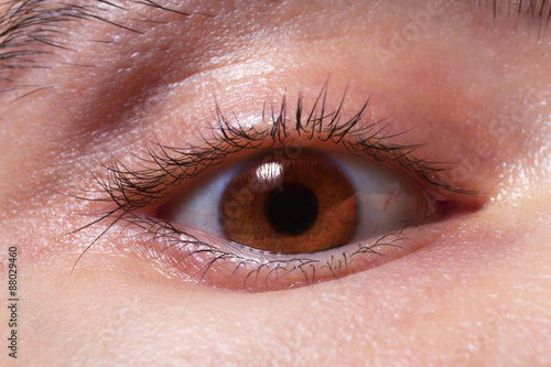 brown man's eye closeup