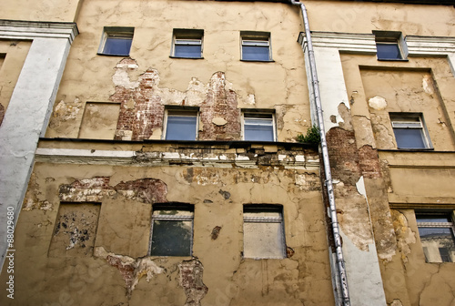 Old decayed building © korionov
