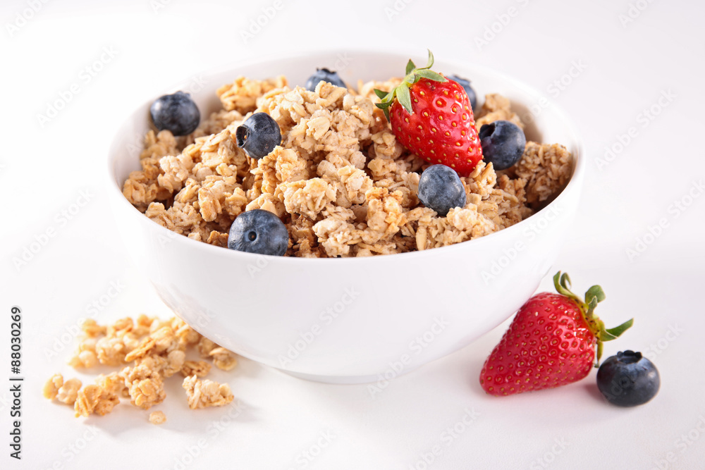 muesli with berry fruit muesli with berry fruit