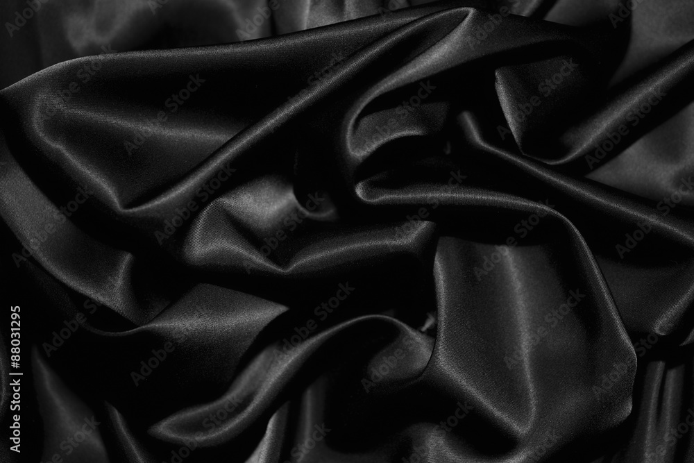 Fototapeta premium tekstura czarnego jedwabiu
