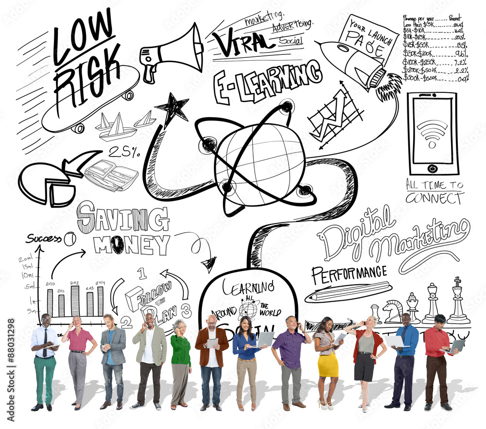 E-learning Education Sketch Drawing Doodle Concept E-learning Education Sketch Drawing Doodle Concept