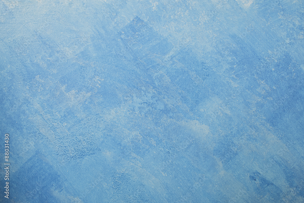 Obraz premium Bare plaster wall background,Blue wallpaper