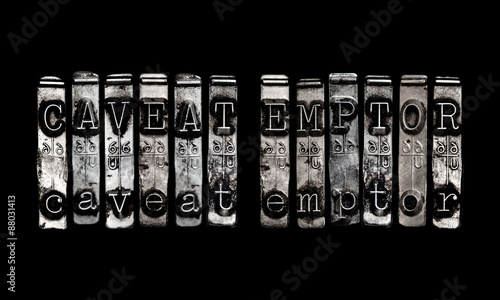 Photos Caveat emptor scam concept