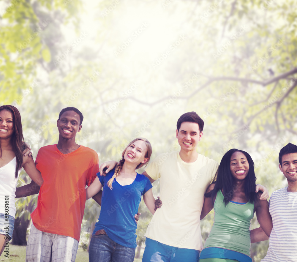 Diversity Friends Friendship Teamwork Huddle Concept Diversity Friends Friendship Teamwork Huddle Concept