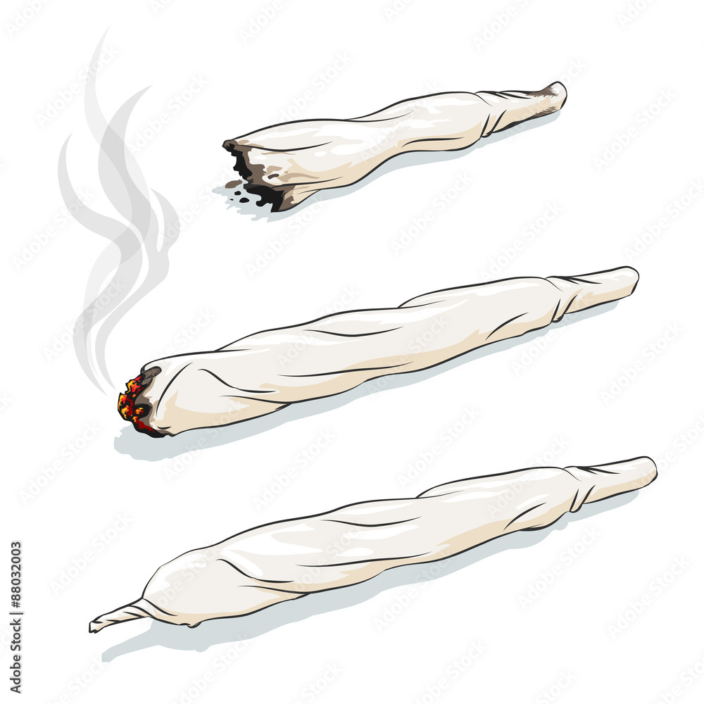 © K3Star - Vector joint or spliff © K3Star - Vector joint or spliff