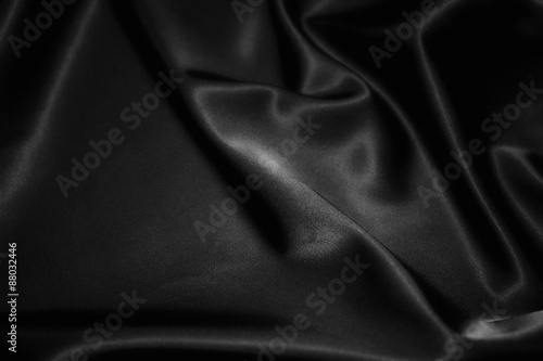 texture of a black silk