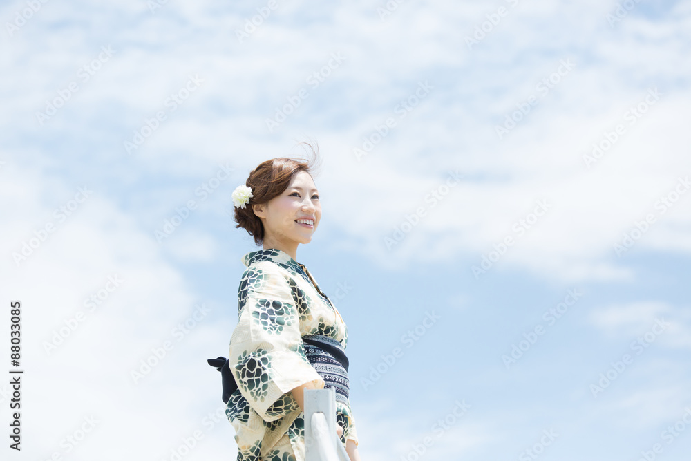 浴衣の女性 浴衣の女性