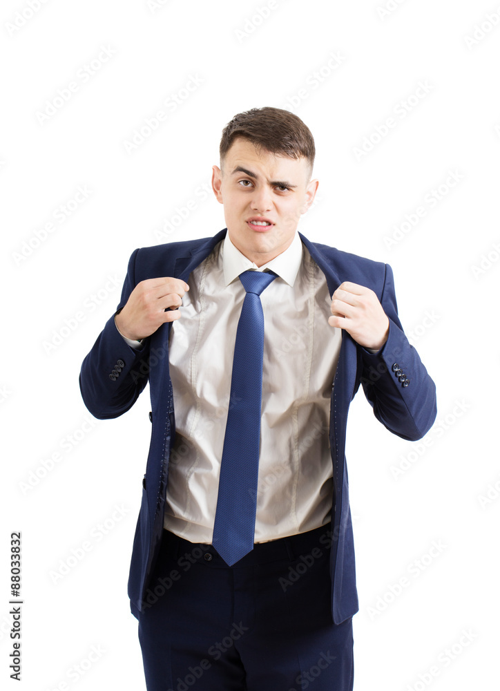 Young business man. Isolated on white background Young business man. Isolated on white background