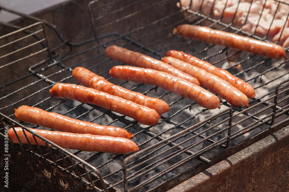 Long spicy sausages Long spicy sausages